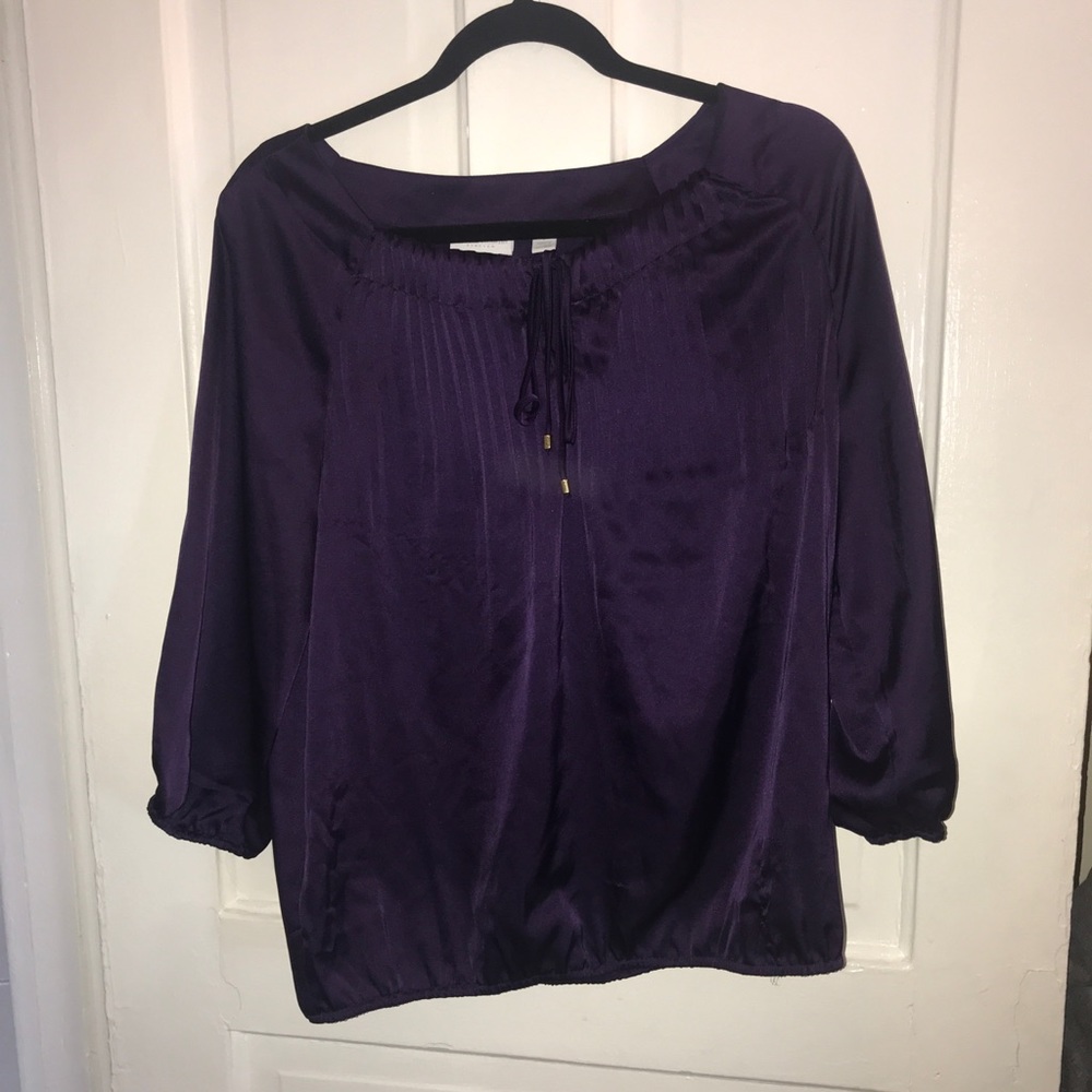 Purple Silky Blouse